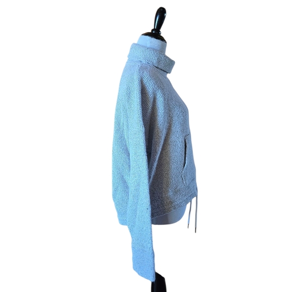 Sweaty Betty Boucle Sweatshirt Funnel Neck Size Medium - Picture 7 of 7
